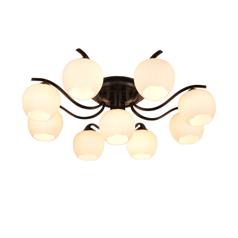 Sputnik Semi Flush Mount Minimalist Glass Semi Flush Light Fixtures