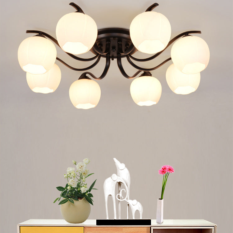 Sputnik Semi Flush Mount Minimalist Glass Semi Flush Light Fixtures