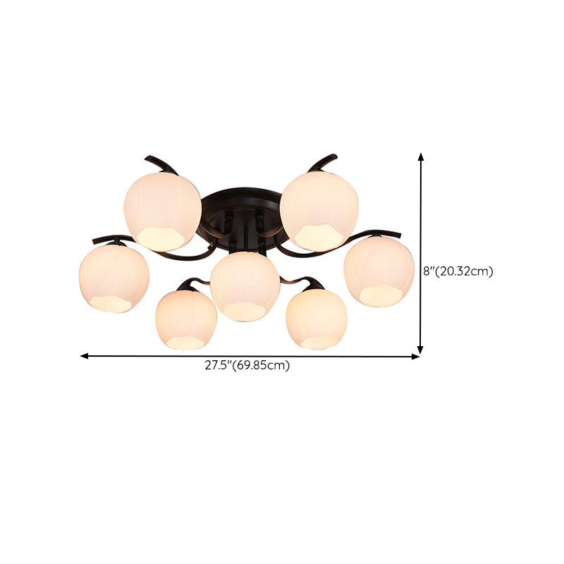 Sputnik Semi Flush Mount Minimalist Glass Semi Flush Light Fixtures