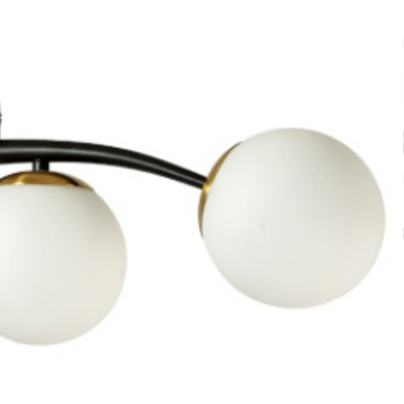 Modern Kitchen Island Lighting Black/Golden Globe Shaded Ceiling Light for Foyer