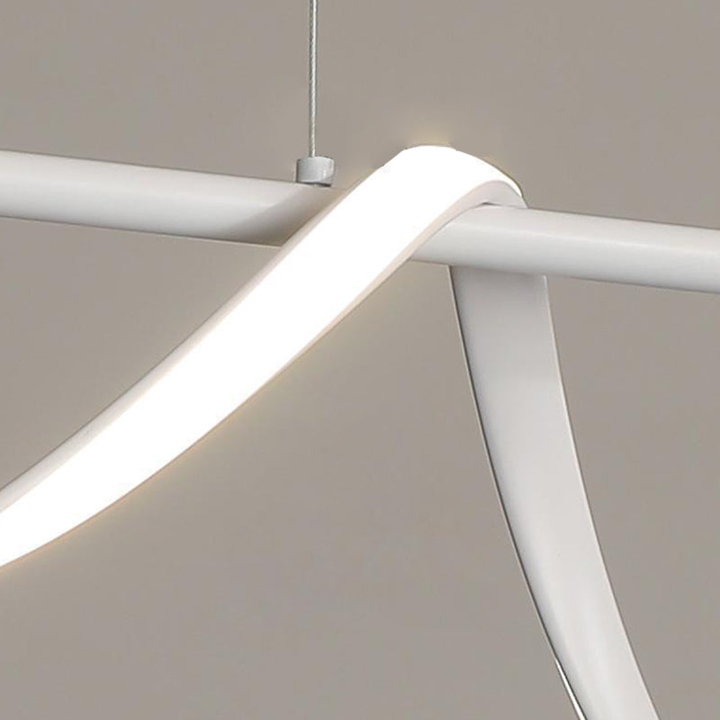 White Kitchen Island Lighting Modernism LED Ceiling Light for Hallway