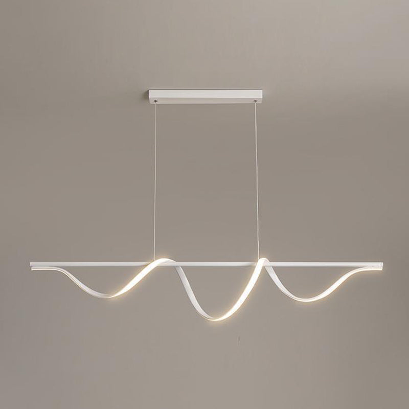 White Kitchen Island Lighting Modernism LED Ceiling Light for Hallway