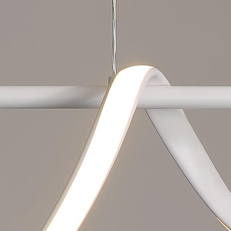 White Kitchen Island Lighting Modernism LED Ceiling Light for Hallway