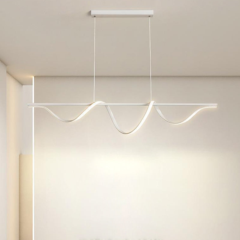White Kitchen Island Lighting Modernism LED Ceiling Light for Hallway