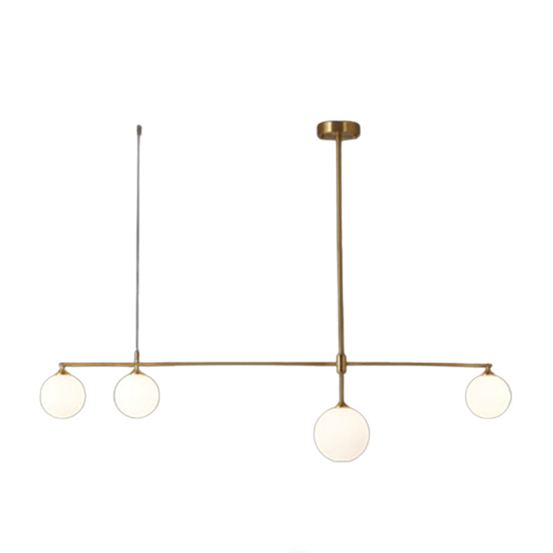 Linear Ceiling Pendant Light Modern Glass Pendant Light Fixtures for Dining Room