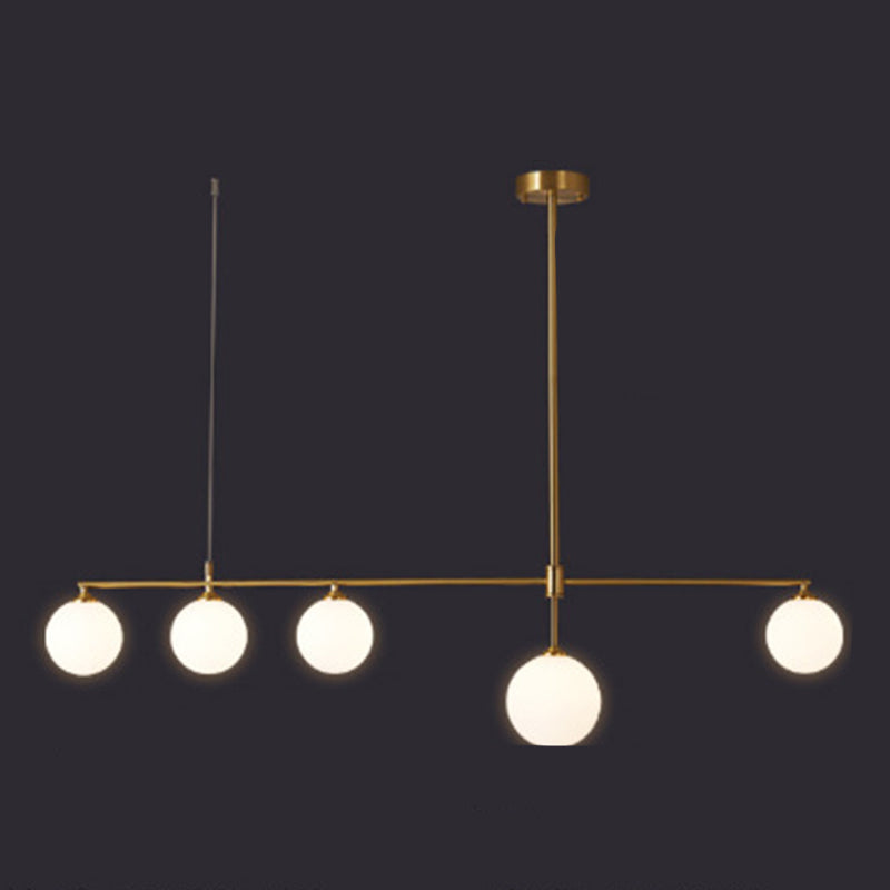 Linear Ceiling Pendant Light Modern Glass Pendant Light Fixtures for Dining Room