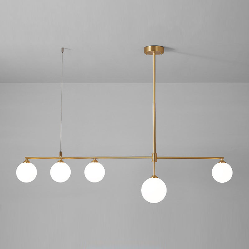 Linear Ceiling Pendant Light Modern Glass Pendant Light Fixtures for Dining Room