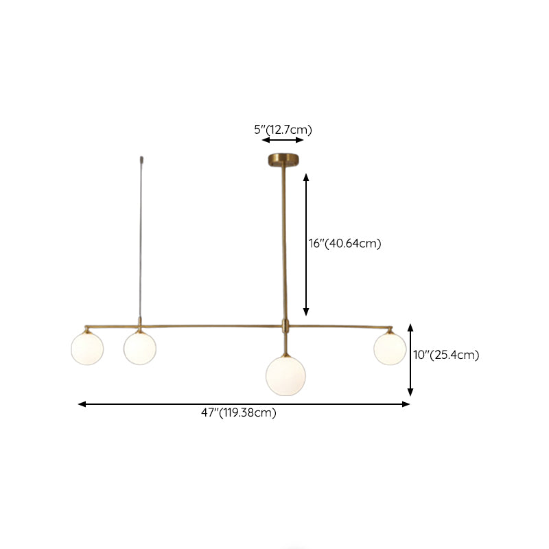 Linear Ceiling Pendant Light Modern Glass Pendant Light Fixtures for Dining Room