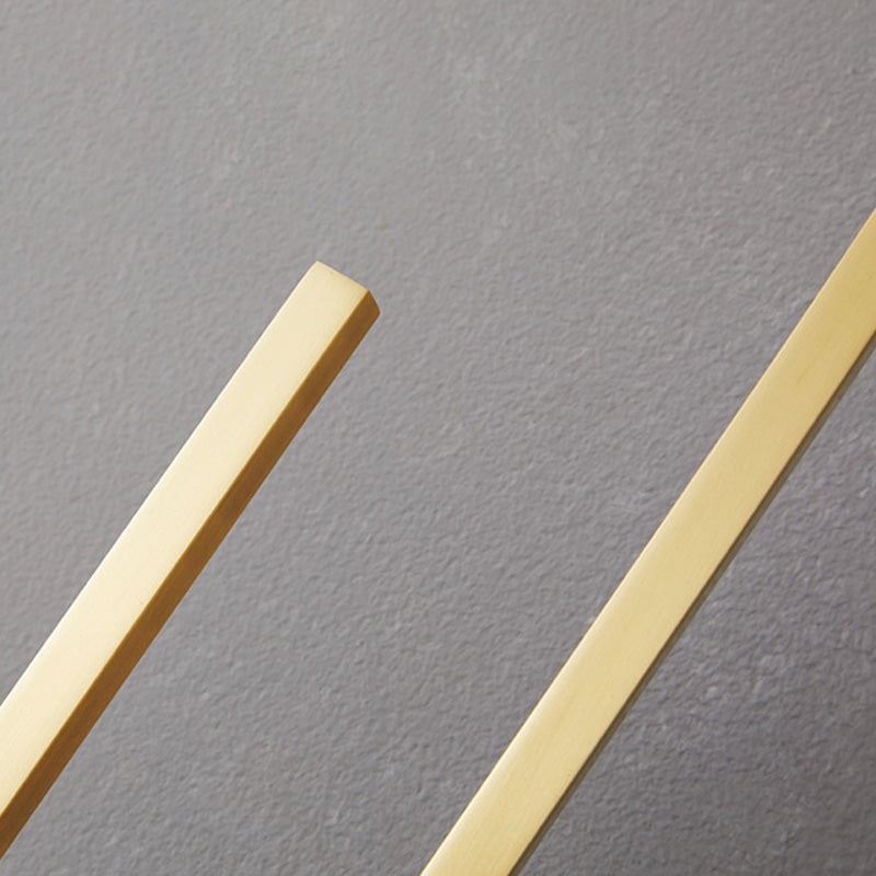 Post-Modern Wall Sconce Thin-Line Brass Sconce Lighting in Gold for Bedroom