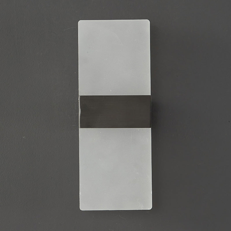 Post-Modern Wall Sconce Rectangular Brass Sconce Lighting for Bedroom