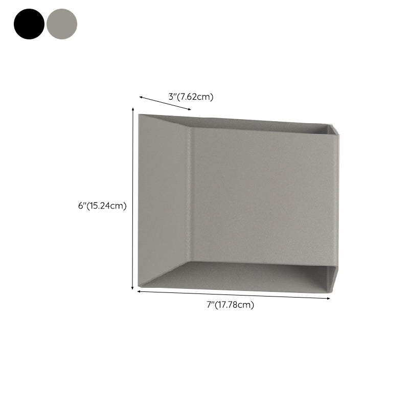 2 Lights Multi-Faceted Sconce Light Simplicity Metal Wall Mount Light