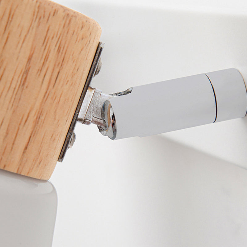 Wood Cone Shape Wall Light Modern Style Multi Lights Wall Light Sconce in White