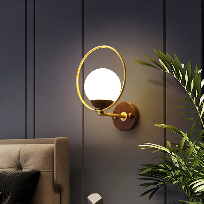 Unique Shape Wall Light Fixture Modern Wood Wall Mounted Lighting for Dining Room