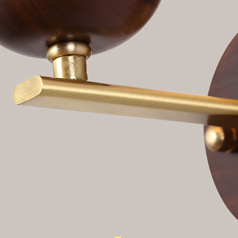Unique Shape Wall Light Fixture Modern Wood Wall Mounted Lighting for Dining Room