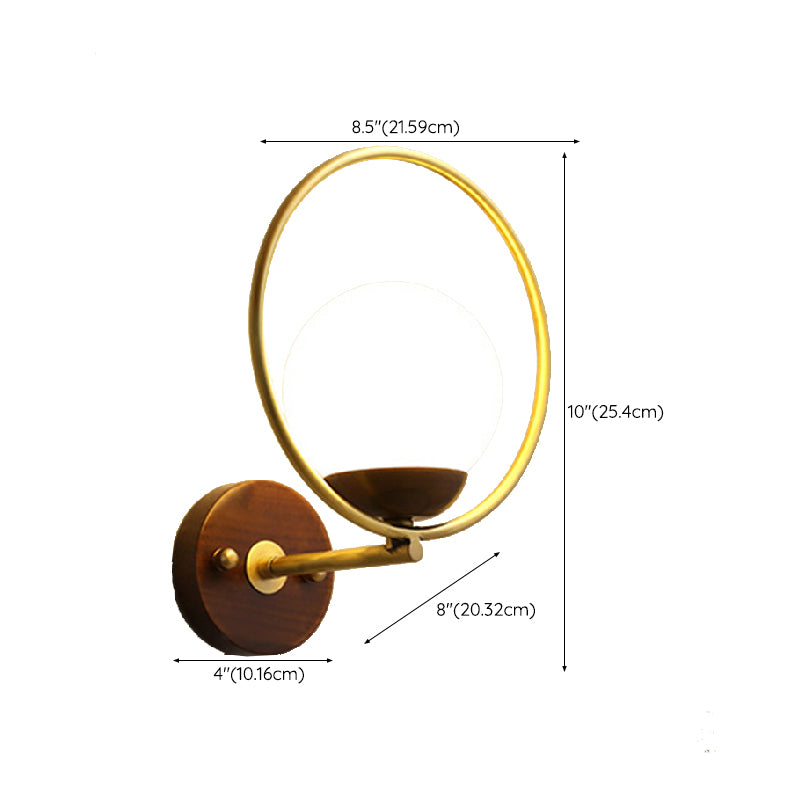 Unique Shape Wall Light Fixture Modern Wood Wall Mounted Lighting for Dining Room