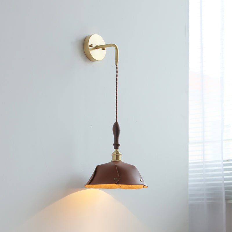 Modernism Wall Hanging Light Brown Sconce Lighting for Bedroom