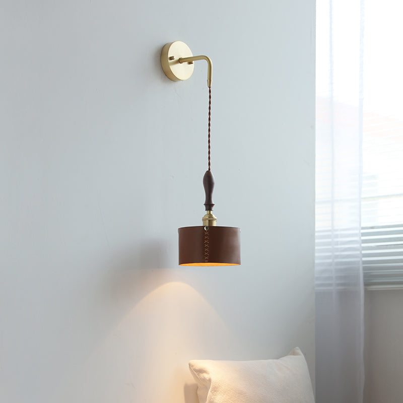 Modernism Wall Hanging Light Brown Sconce Lighting for Bedroom