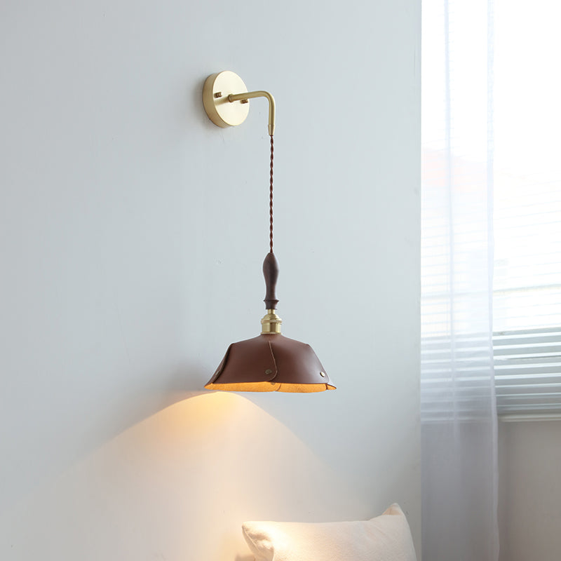Modernism Wall Hanging Light Brown Sconce Lighting for Bedroom