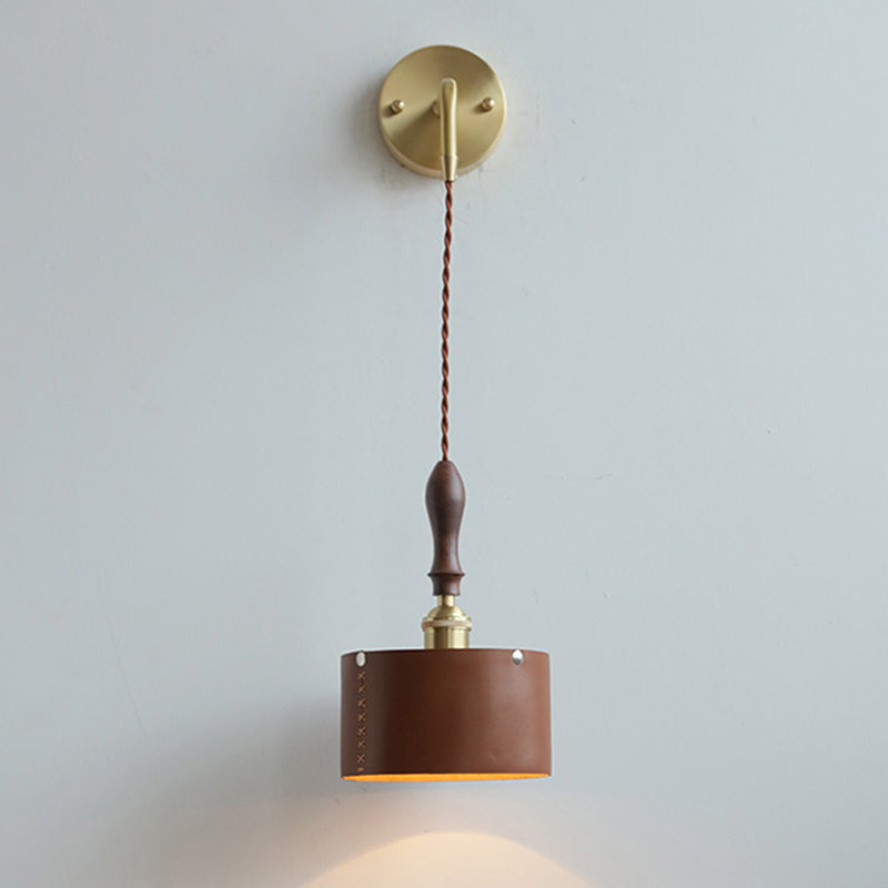 Modernism Wall Hanging Light Brown Sconce Lighting for Bedroom