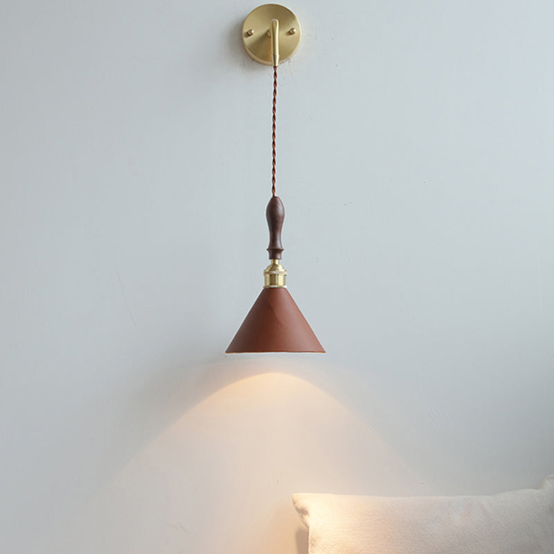 Modernism Wall Hanging Light Brown Sconce Lighting for Bedroom