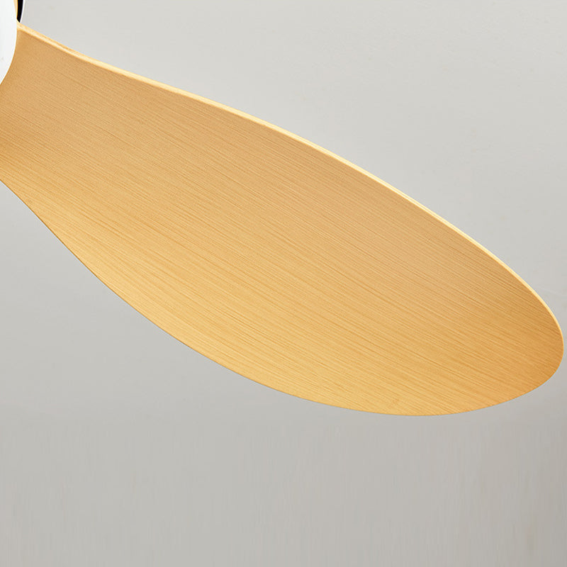 Nordic Style Ceiling Fan Lamp LED Wood Grain Ceiling Fan Light for Living Room