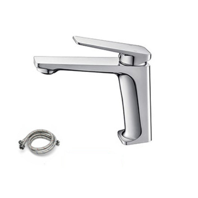 Glam Copper Vessel Faucet Lever Handles Low Arc Vessel Faucet for Bathroom
