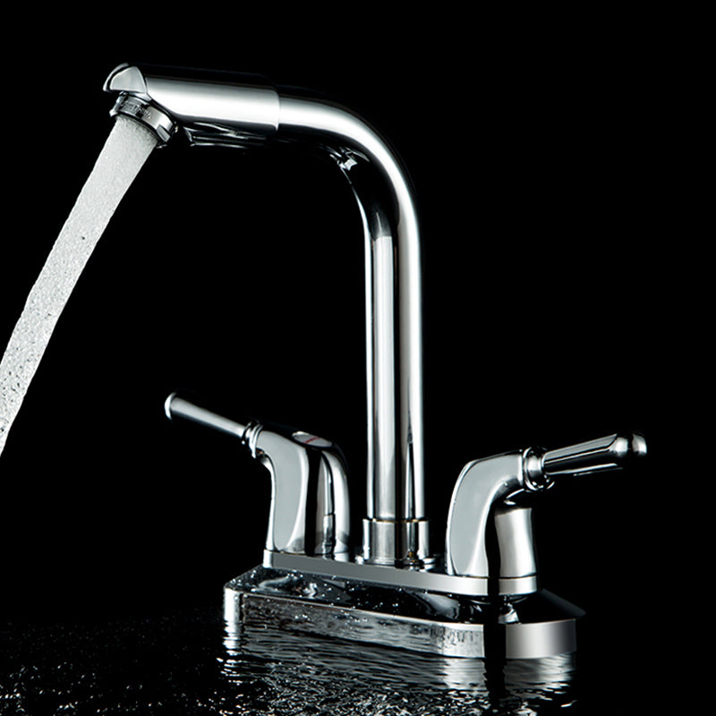 2 Handle Modern Vessel Sink Faucet Swivel Spout Bathroom Faucet