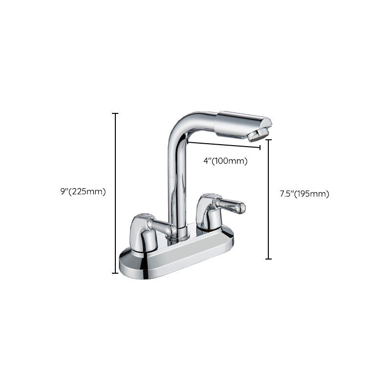 2 Handle Modern Vessel Sink Faucet Swivel Spout Bathroom Faucet