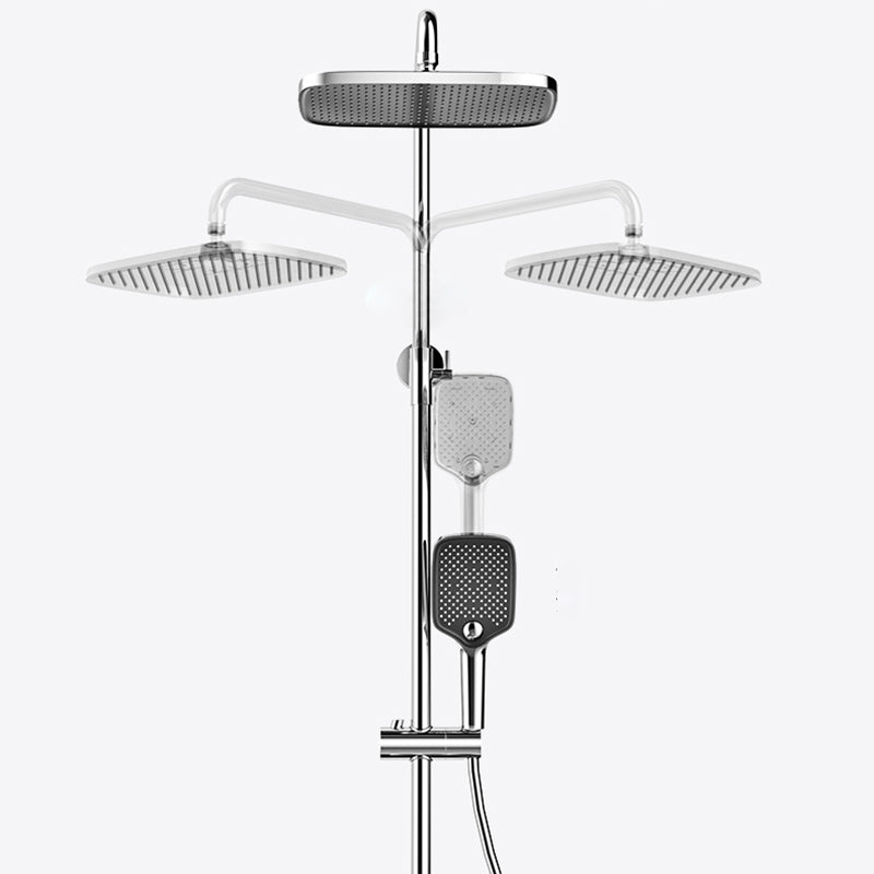 Modern Shower Faucet Brass Adjustable Shower Head Temperature Control Shower System