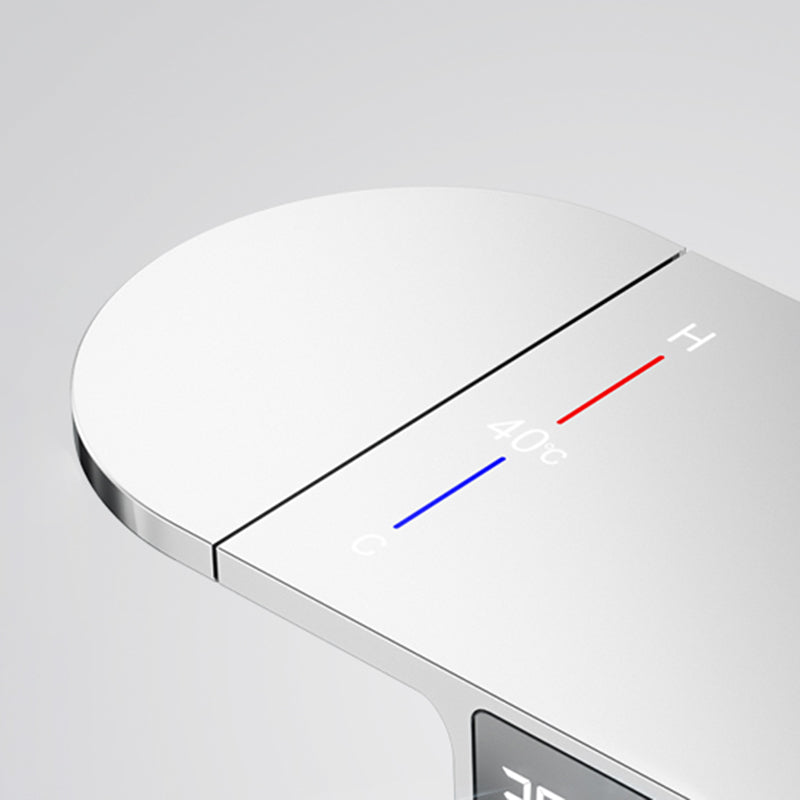 Modern Shower Faucet Brass Adjustable Shower Head Temperature Control Shower System