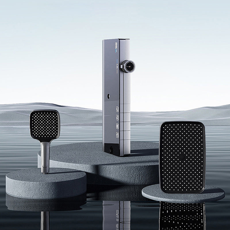 Modern Shower System Metal Thermostatic Massage Wall Mounted Shower Faucet