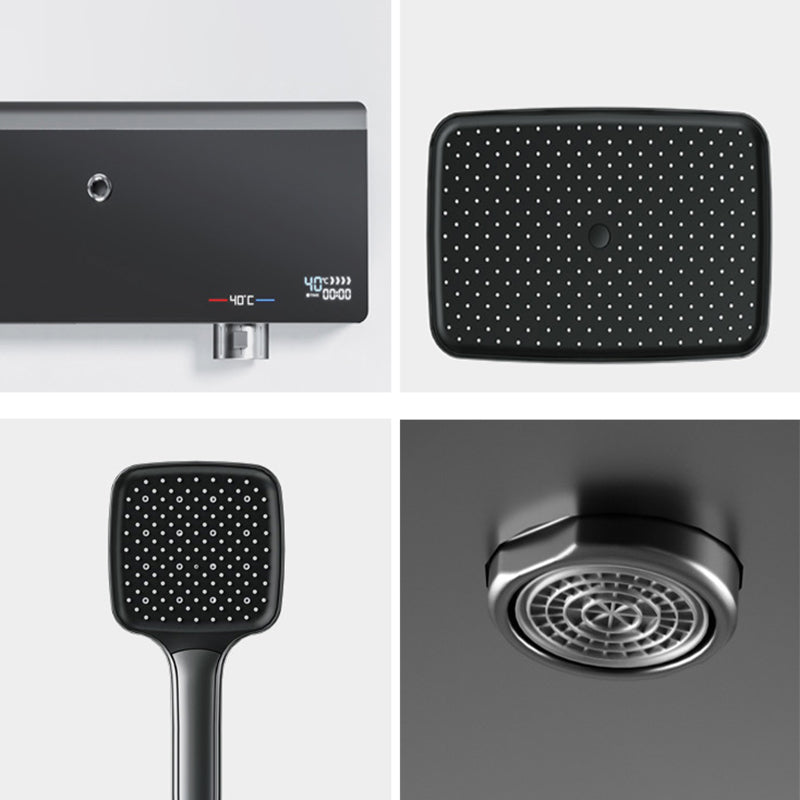 Modern Shower System Metal Thermostatic Massage Wall Mounted Shower Faucet