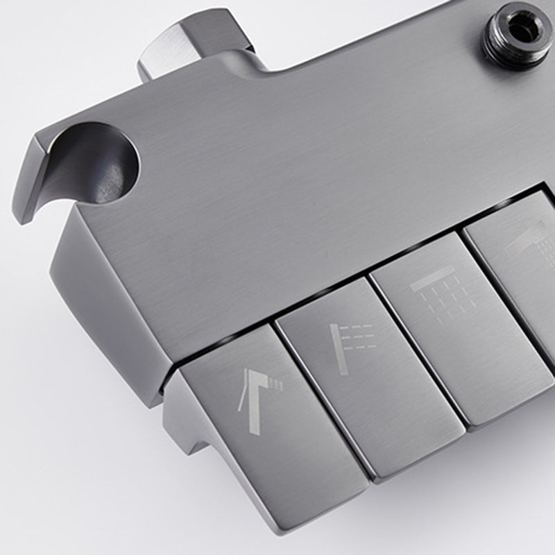 Brass Wall Mounted Shower System Slide Bar Included Shower Set