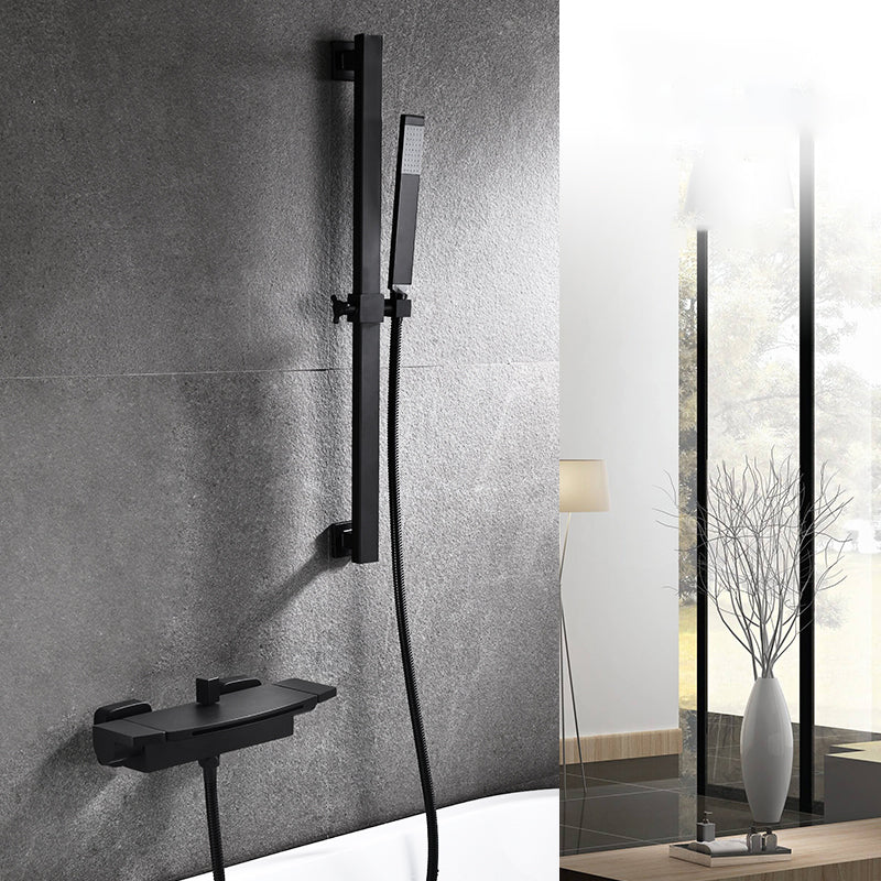 Tub Spout Bathroom Waterfall Wall Mounted Storage Shelf Bathroom Faucet