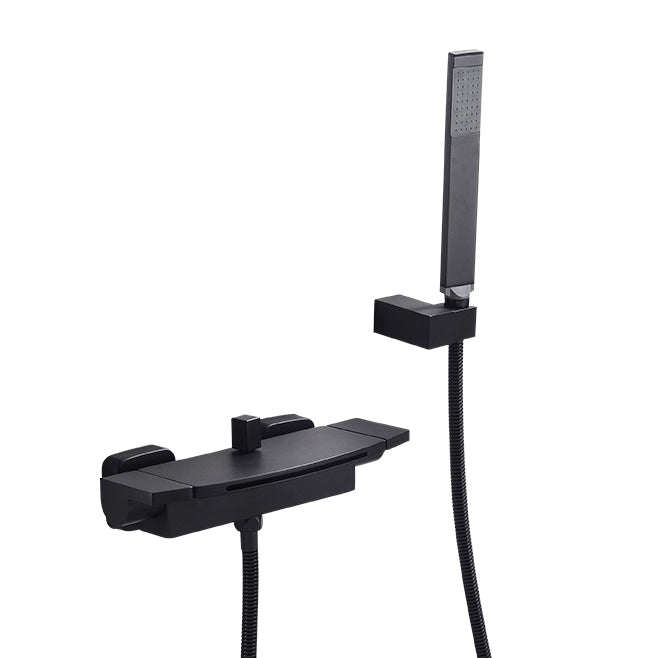 Tub Spout Bathroom Waterfall Wall Mounted Storage Shelf Bathroom Faucet