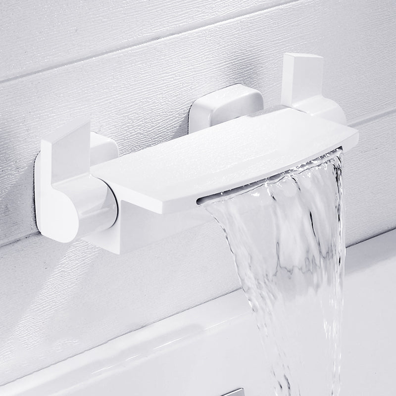 Tub Spout Bathroom Waterfall Wall Mounted Storage Shelf Bathroom Faucet