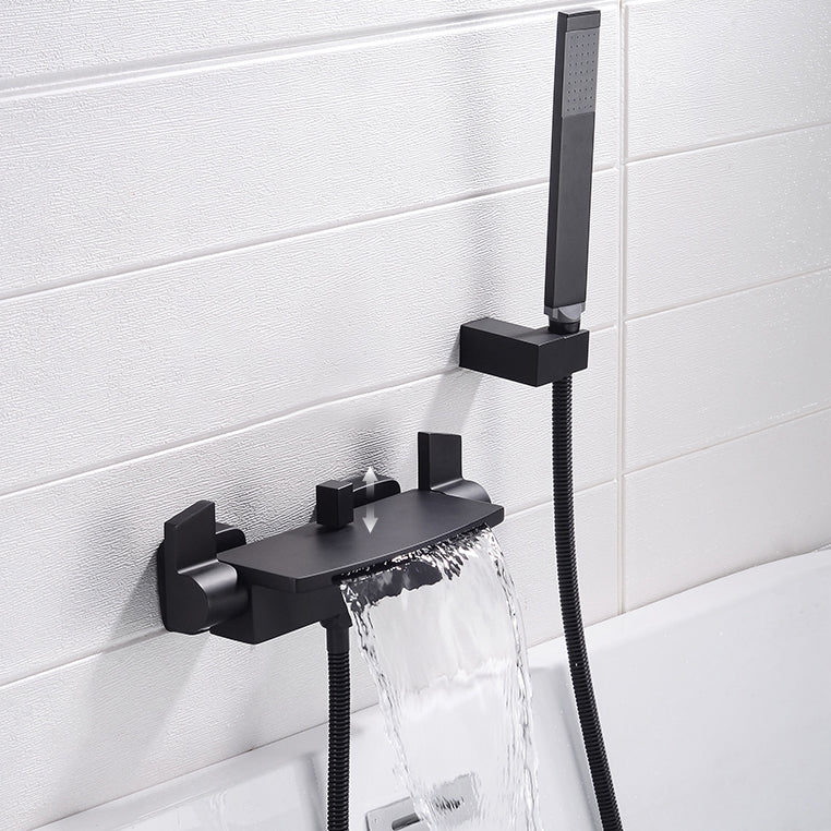 Tub Spout Bathroom Waterfall Wall Mounted Storage Shelf Bathroom Faucet