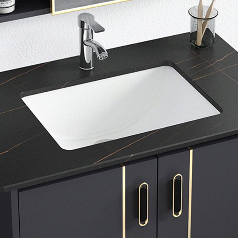 Bathroom Sink Vanity Rectangle Freestanding Mirror Standalone Cabinet Bath Vanity