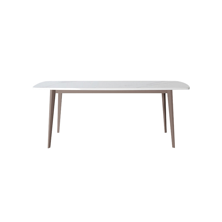 Traditional Luxury Rectangle Dining Table Stone Top Table for Home