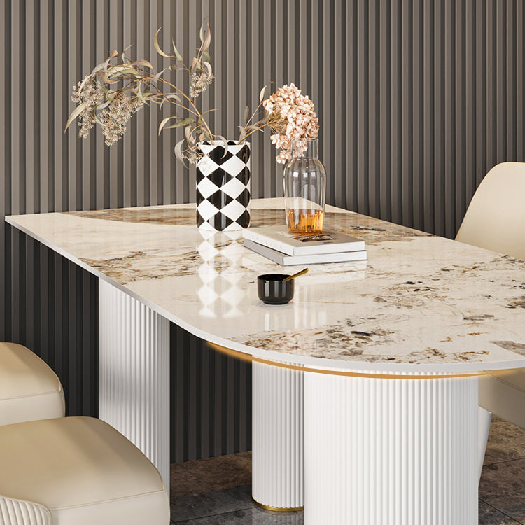 Free Form Stone Dining Table Modern Dining Table for Dining Room