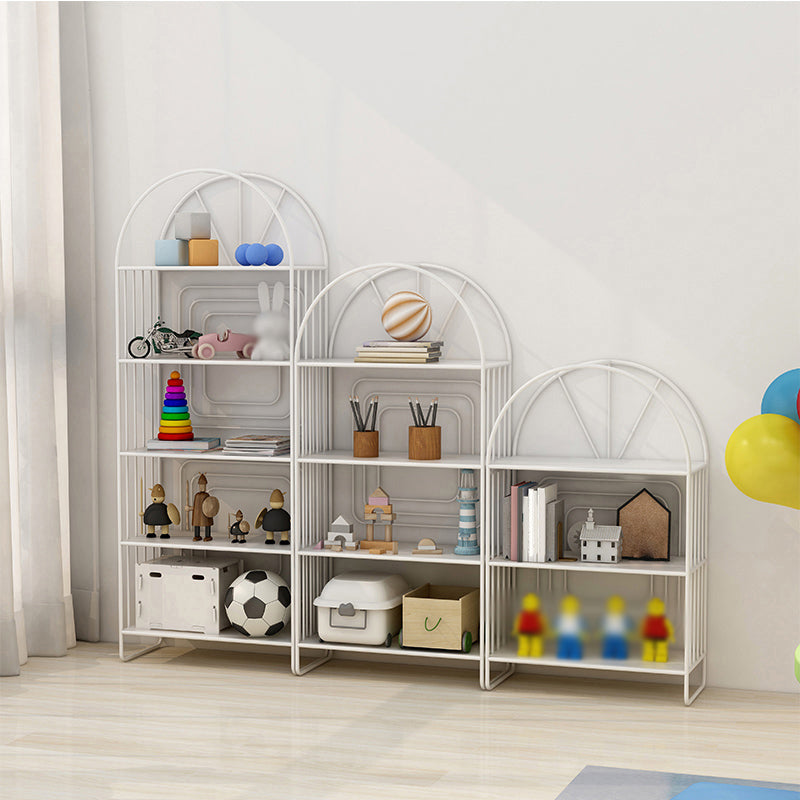 Modern Metal Bookcase Standard Open Back Bookshelf with Shelves