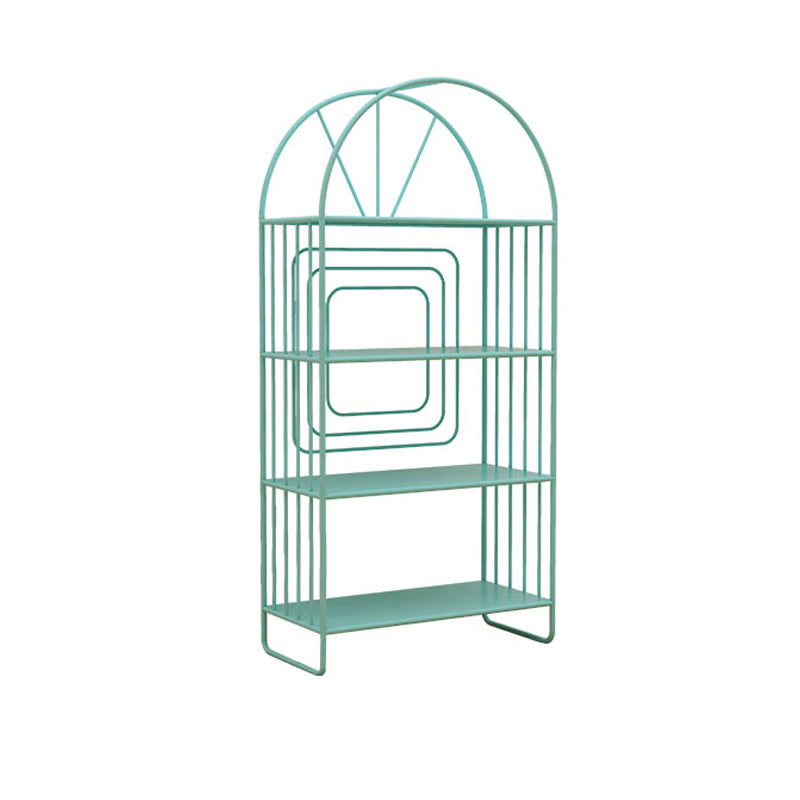 Modern Metal Bookcase Standard Open Back Bookshelf with Shelves
