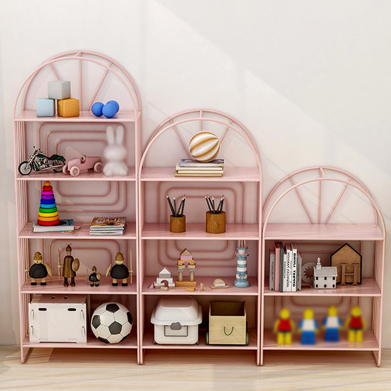 Modern Metal Bookcase Standard Open Back Bookshelf with Shelves