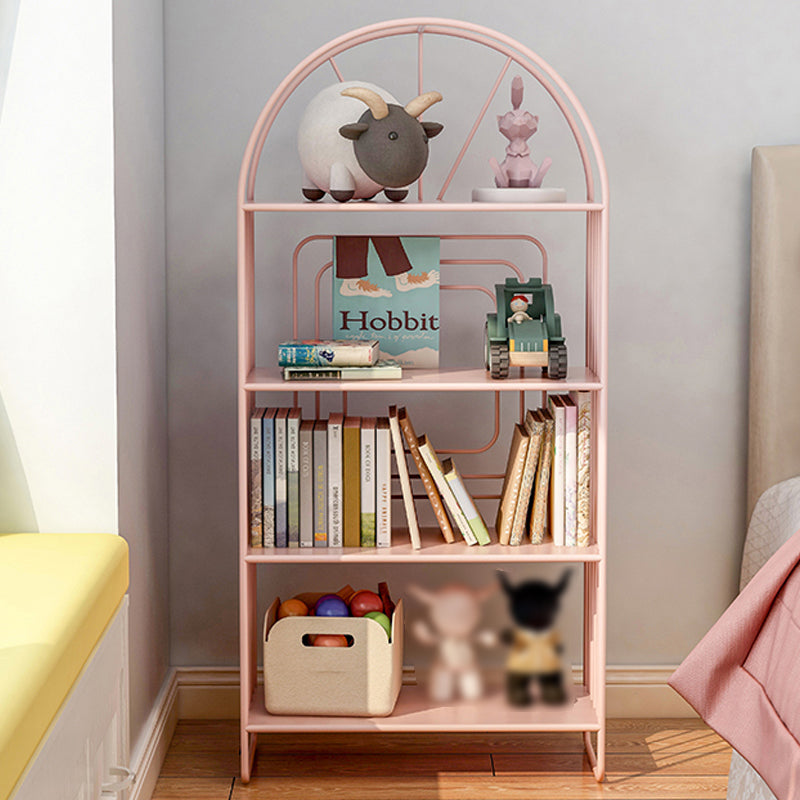 Modern Metal Bookcase Standard Open Back Bookshelf with Shelves