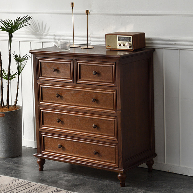 Solid Wood Storage Chest Dresser Traditional Chest with Drawers