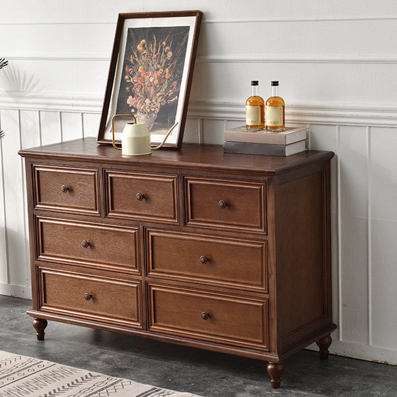 Solid Wood Storage Chest Dresser Traditional Chest with Drawers