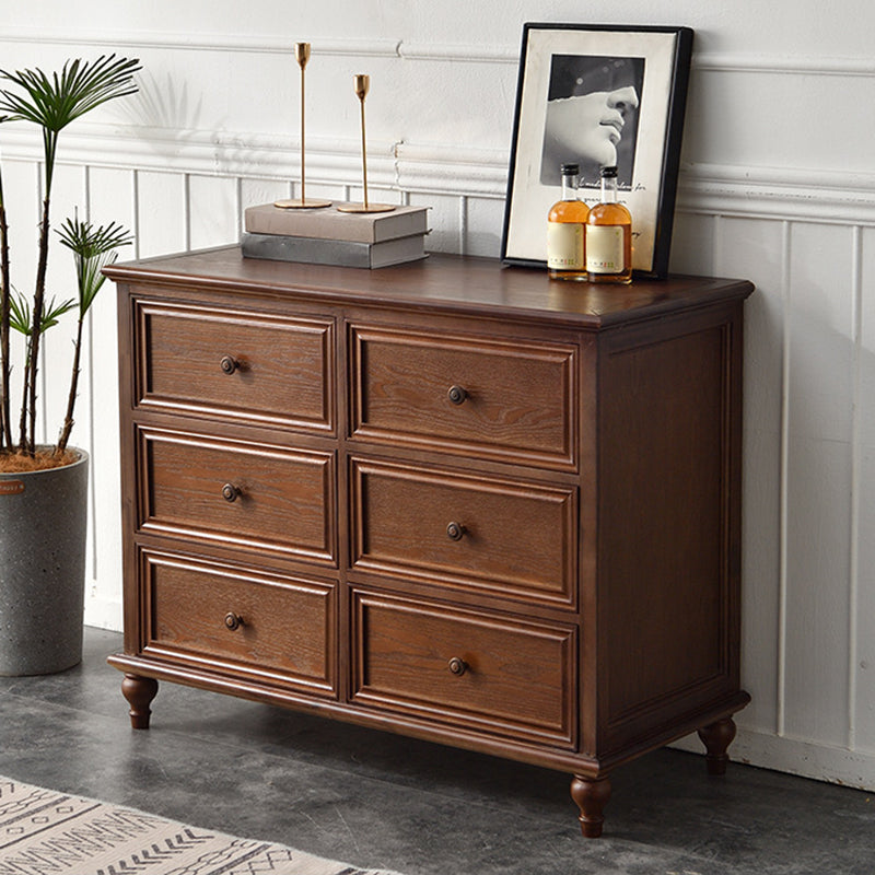 Solid Wood Storage Chest Dresser Traditional Chest with Drawers