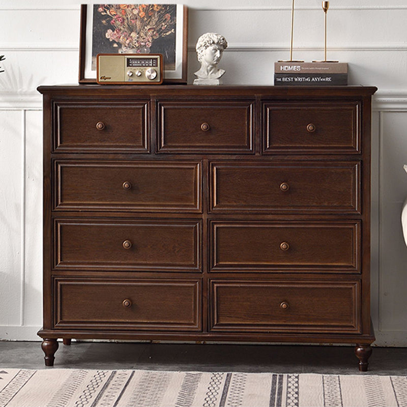 Solid Wood Storage Chest Dresser Traditional Chest with Drawers