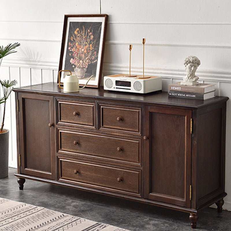 Solid Wood Storage Chest Dresser Traditional Chest with Drawers