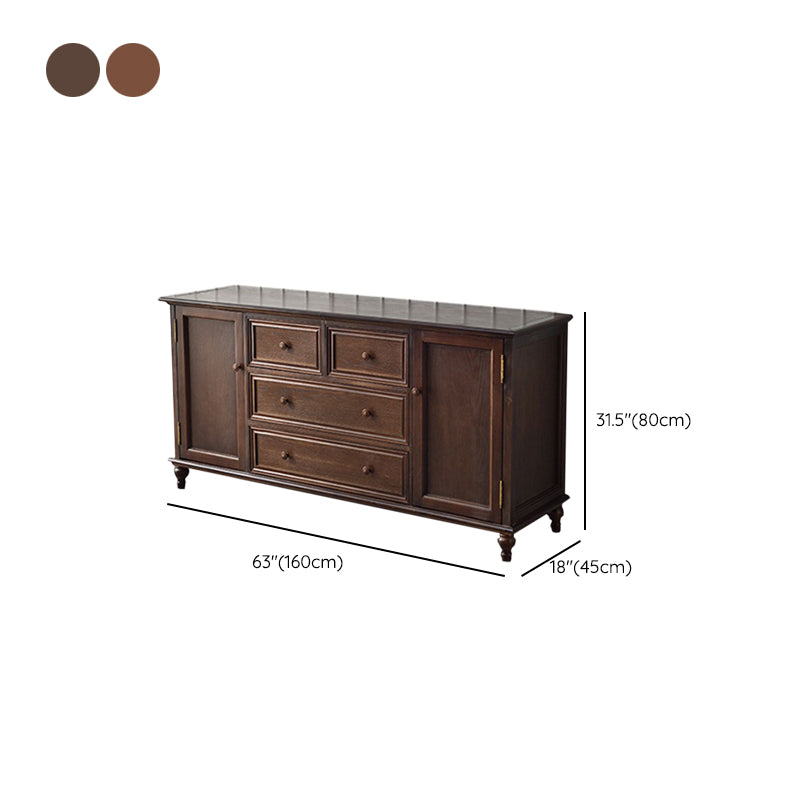 Solid Wood Storage Chest Dresser Traditional Chest with Drawers